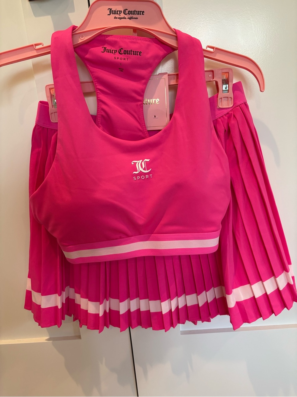 New Juicy Couture 2 piece tennis and Pickelball skort set. Size large